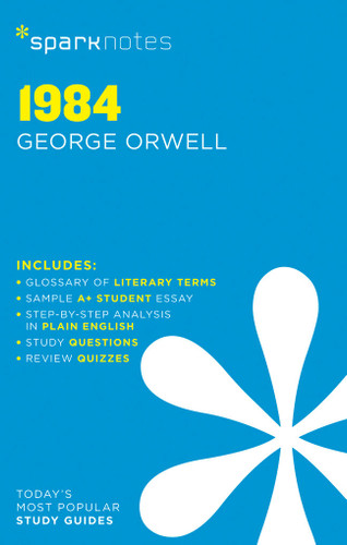 1984 SparkNotes Literature Guide (SparkNotes Literature Guide Series #11) book cover by George Orwell, SparkNotes