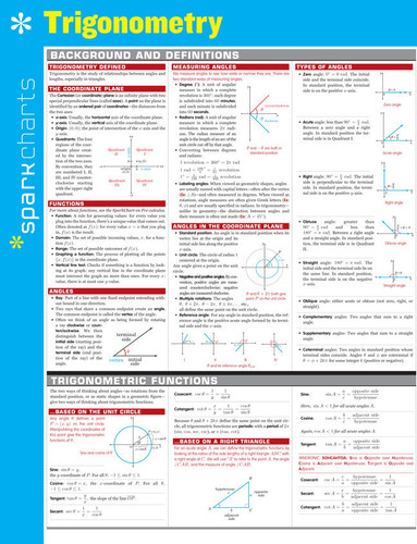 Trigonometry SparkCharts (SparkCharts #70) book cover by SparkNotes