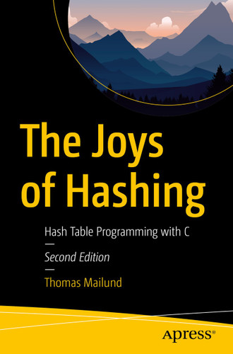 The Joys of Hashing: Hash Table Programming with C book cover by Thomas Mailund