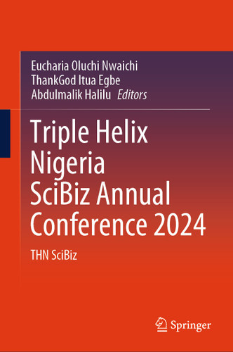 Triple Helix Nigeria SciBiz Annual Conference 2024: THN SciBiz book cover by 