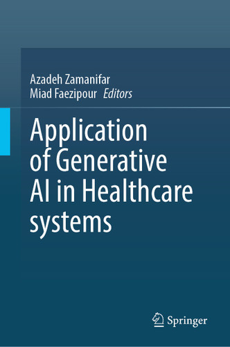 Application of Generative AI in Healthcare Systems book cover by 