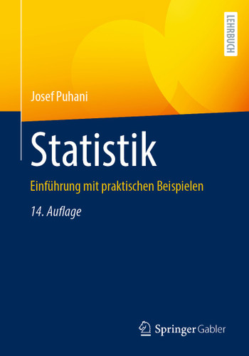 Statistik: Einführung mit praktischen Beispielen book cover by Josef Puhani