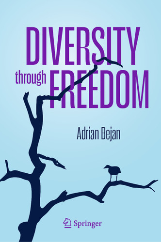 Diversity through Freedom book cover by Adrian Bejan