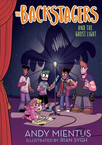 The Backstagers and the Ghost Light (Backstagers #1) (The Backstagers) book cover by Andy Mientus