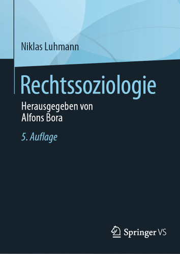 Rechtssoziologie: Herausgegeben von Alfons Bora book cover by Niklas Luhmann
