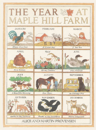 The Year At Maple Hill Farm book cover by Alice Provensen, Martin Provensen