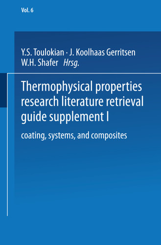 Coatings, Systems, and Composites book cover by Y. S. Touloukian, J. Koolhaas Gerritsen, W. H. Shafer