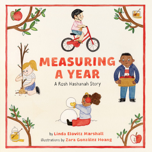 Measuring a Year: A Rosh Hashanah Story: A Picture Book book cover by Linda Elovitz Marshall