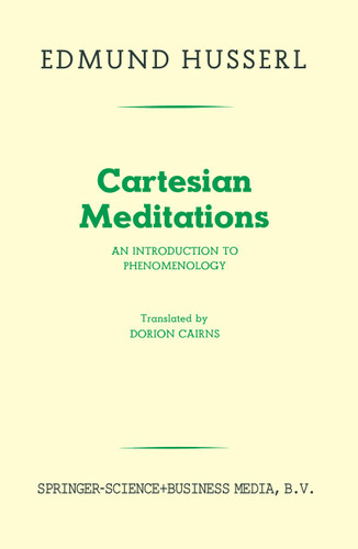 Cartesian Meditations: An Introduction to Phenomenology book cover by Edmund Husserl