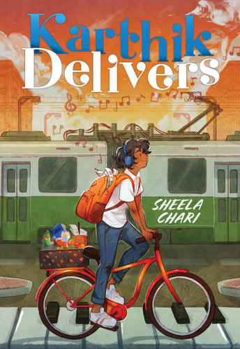 Karthik Delivers book cover by Sheela Chari