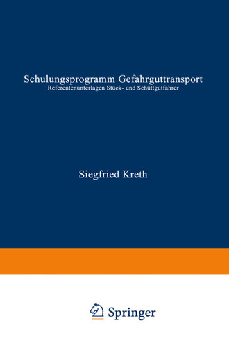 Schulungsprogramm Gefahrguttransport: Referentenunterlagen Stück- und Schüttgutfahrer book cover by 
