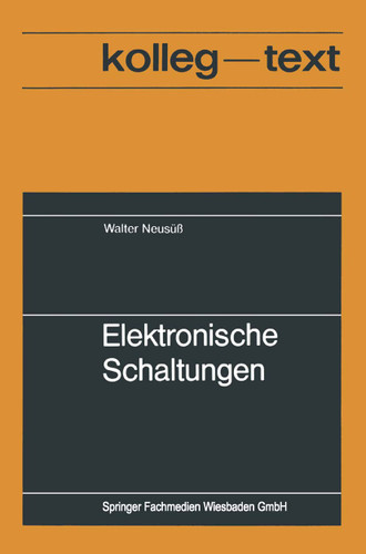 Elektronische Schaltungen book cover by Walter Neusüss