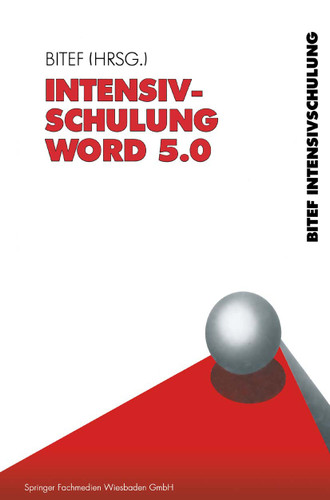 Intensivschulung Word 5.0 book cover by BITEF