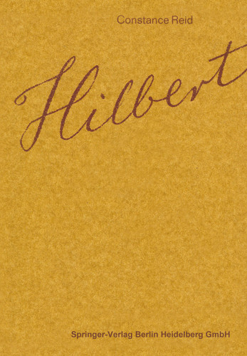 Hilbert book cover by Constance Reid, Hermann Weyl