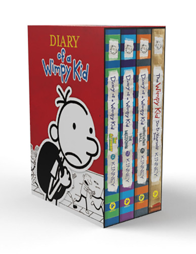 Diary of a Wimpy Kid Box of Books 12-14 Plus The Wimpy Kid Do-It-Yourself Book: Hardcover Gift Set (Diary of a Wimpy Kid) book cover by Jeff Kinney