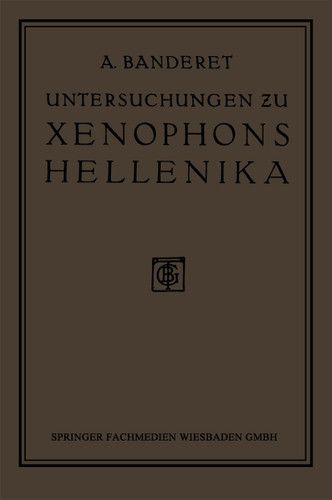 Untersuchungen zu Xenophons Hellenika book cover by Albert Banderet