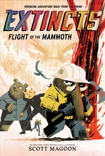 The Extincts: Flight of the Mammoth (The Extincts #2): A Graphic Novel (The Extincts) book cover by Scott Magoon