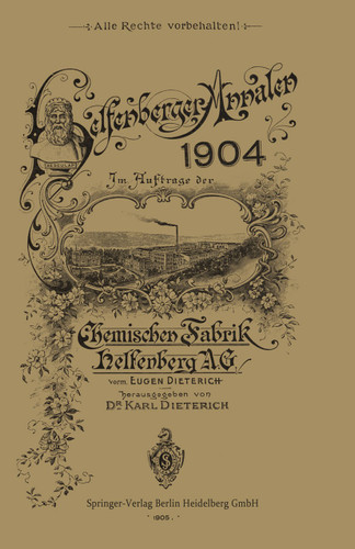 Helfenberger Annalen 1904: Band XVII book cover by Eugen Dieterich