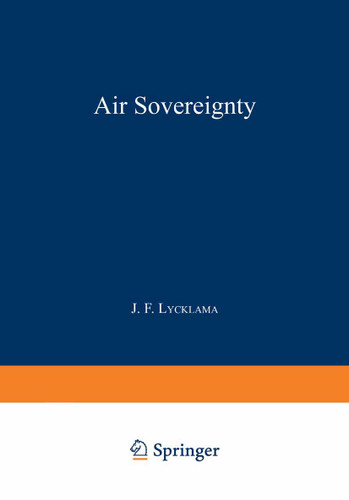 Air Sovereignty book cover by J.F. Lycklama à Nijeholt