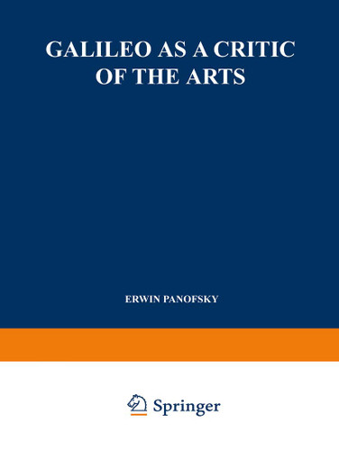 Galileo as a Critic of the Arts book cover by Erwin Panofsky