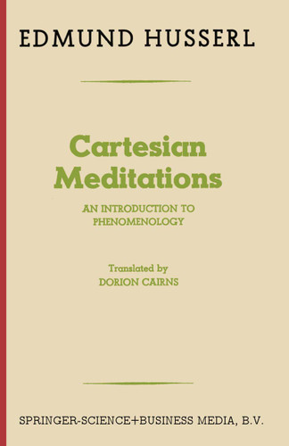 Cartesian Meditations: An Introduction to Phenomenology book cover by Edmund Husserl
