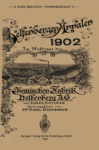 Helfenberger Annalen 1902 book cover by Dr. Karl Dieterich