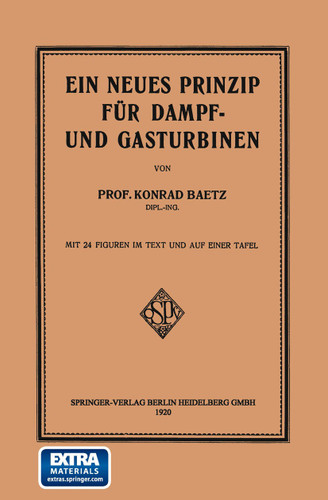 Ein Neues Prinzip für Dampf- und Gasturbinen book cover by Konrad Baetz
