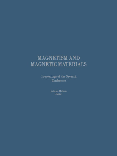 Proceedings of the Seventh Conference on Magnetism and Magnetic Materials book cover by J.A. Osborn, NA American Institute of Physics