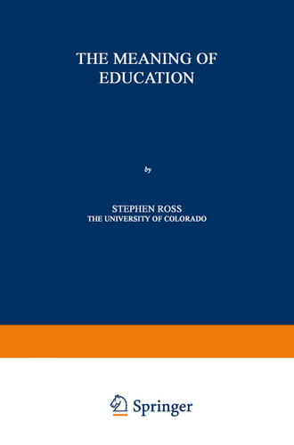 The Meaning of Education book cover by Stephen David Ross
