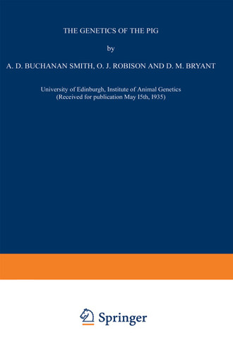 The Genetics of the Pig book cover by Alick Drummond Buchanan Smith, Olive Janet Robinson, D.M. Bryant