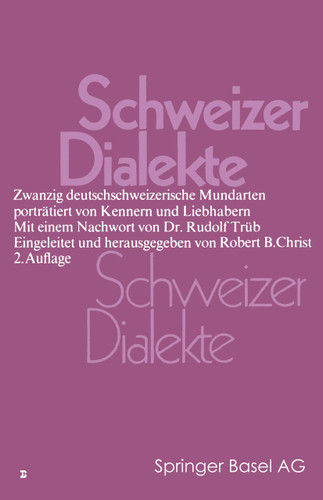 Schweizer Dialekte book cover by CHRIST