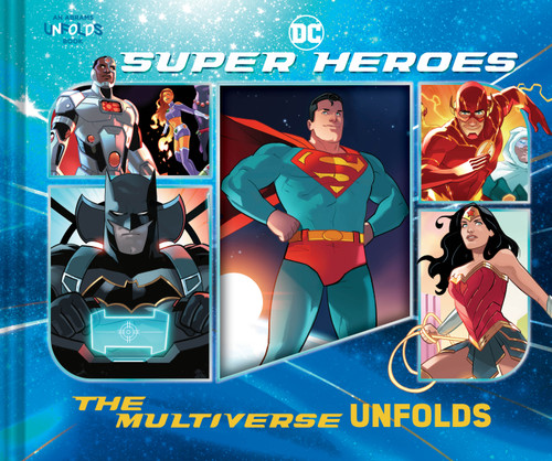 DC Super Heroes: The Multiverse Unfolds (An Abrams Unfolds Book) book cover by Warner Warner Brothers