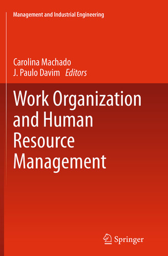 Work Organization and Human Resource Management (Management and Industrial Engineering) book cover by 