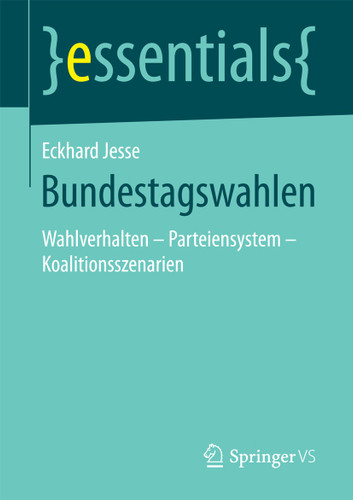 Bundestagswahlen: Wahlverhalten - Parteiensystem - Koalitionsszenarien (essentials) book cover by Eckhard Jesse