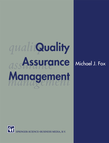 Quality Assurance Management book cover by Michael J. Fox