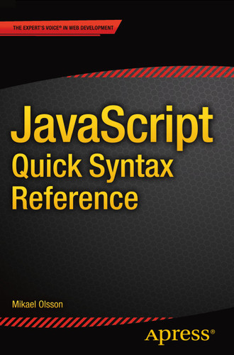JavaScript Quick Syntax Reference book cover by Mikael Olsson