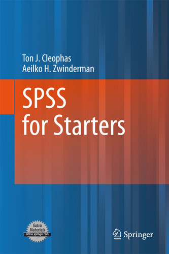 SPSS for Starters book cover by Ton J. Cleophas, Aeilko H. Zwinderman