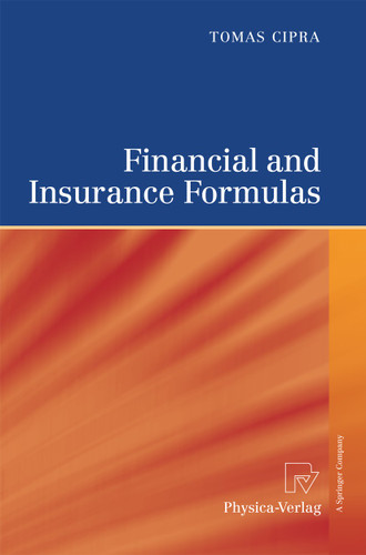 Financial and Insurance Formulas book cover by Tomas Cipra