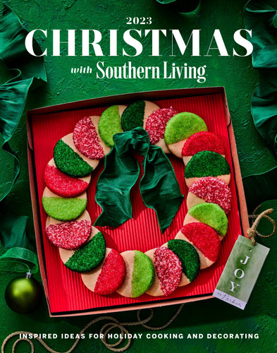 Christmas with Southern Living 2023 book cover by Editors of Southern Living