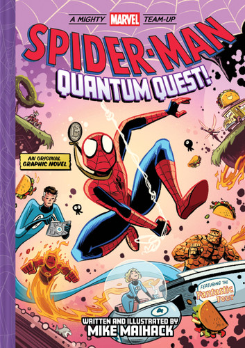Spider-Man: Quantum Quest! (A Mighty Marvel Team-Up): An Original Graphic Novel (A Mighty Marvel Team-Up) book cover by Mike Maihack