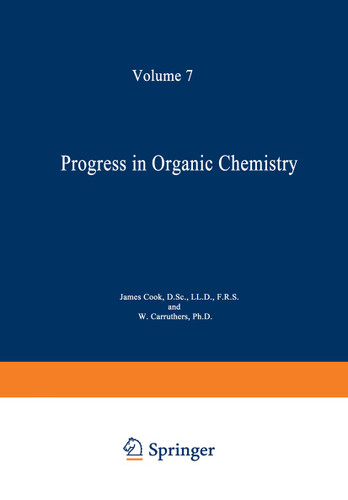 Progress in Organic Chemistry: Volume 7 book cover by James Wilfred Cook