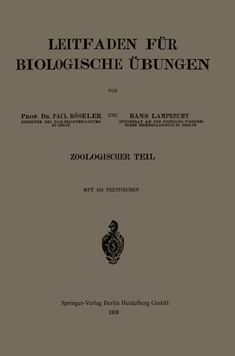 Leitfaden für biologische Übungen book cover by Paul Röseler, Hans Lamprecht