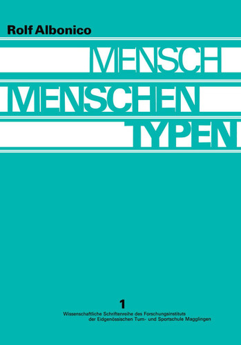Mensch, Menschen, Typen book cover by Rolf Albonico