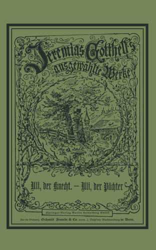 Uli, der Pächter: Eine Erzählung (Birkhäuser Klassiker) book cover by Jeremias Gotthelf