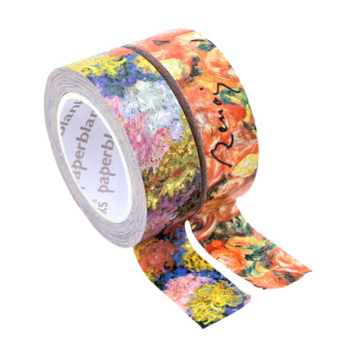 Monet's Chrysanthemums/Renoir, Letter to Morisot (1892) Washi Tape by Paperblanks (Washi Tape Mixed Pack) book cover by 