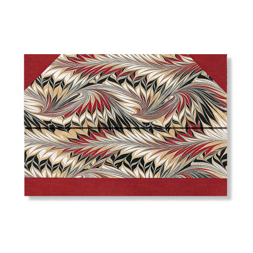 Rubedo Document Folder by Paperblanks (Cockerell Marbled Paper) book cover by 