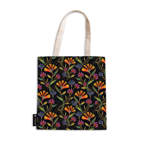 Wild Flowers Canvas Bag, Laurel Burch Collection by Paperblanks (Playful Creations): Wild Flowers Playful Creations Canvas Bag book cover by Paperblanks