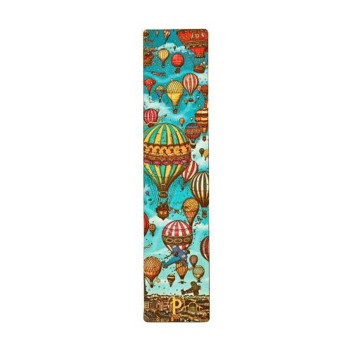 Balloon Festival/Sunset Ride Bookmark by Paperblanks (Pierre the Maze Detective) book cover by 