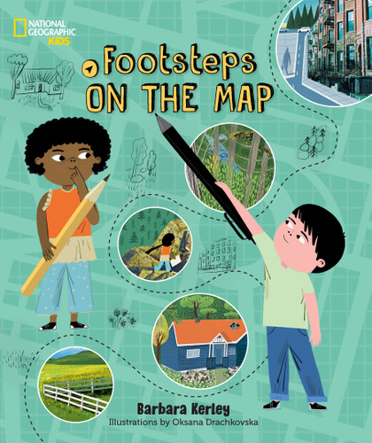 Footsteps on the Map book cover by Barbara Kerley