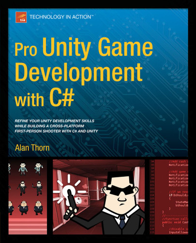 Pro Unity Game Development with C# book cover by Alan Thorn